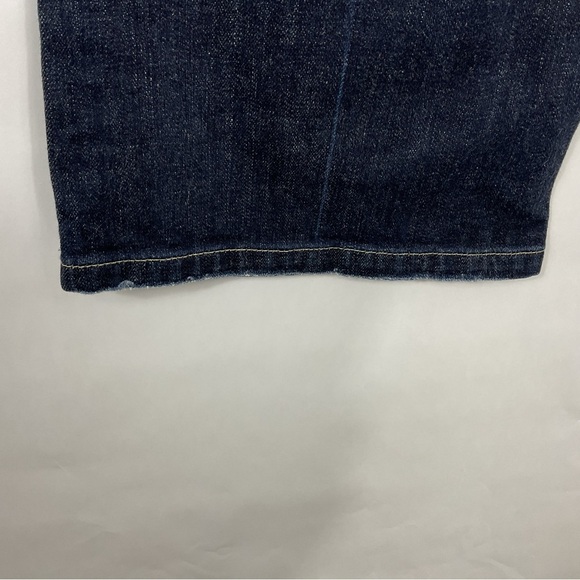 White House Black‎ Market Noir Flare Leg Rose Embroidered Jeans Size 6R - Picture 5 of 9